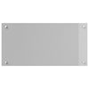 Køkken Backsplash Lysegrå 80x40x0,6 cm Hærdet Glas