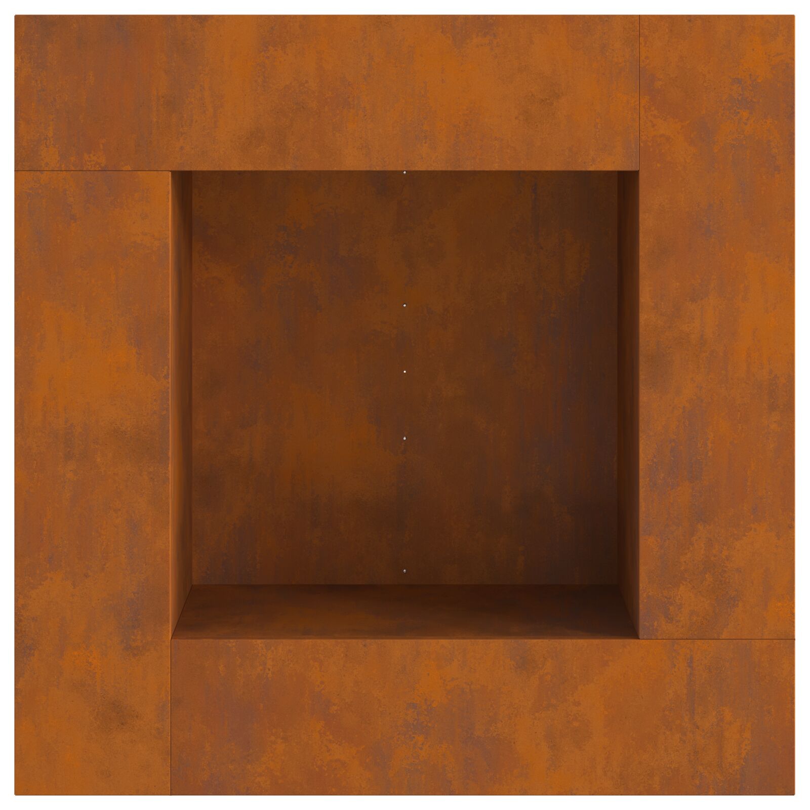 Ildsted Fyrkantet 80x80x40 cm Vejrbestændigt Stål