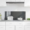 Køkken Splashback Mørkegrå 100x40x0,6 cm Hærdet Glas