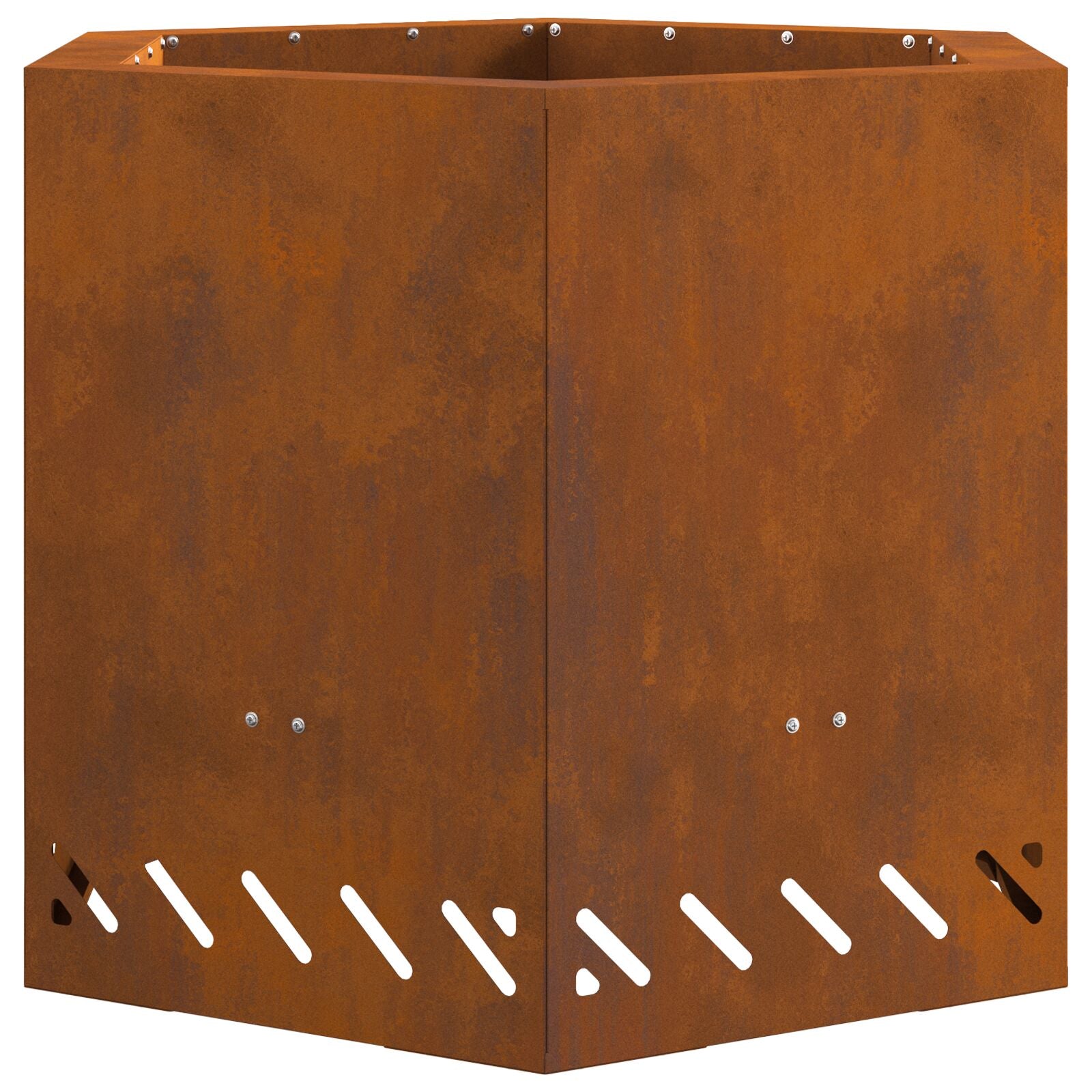 Røgfri Pejs Hexagonal 58x58x51 cm Vejrbestandig Stål