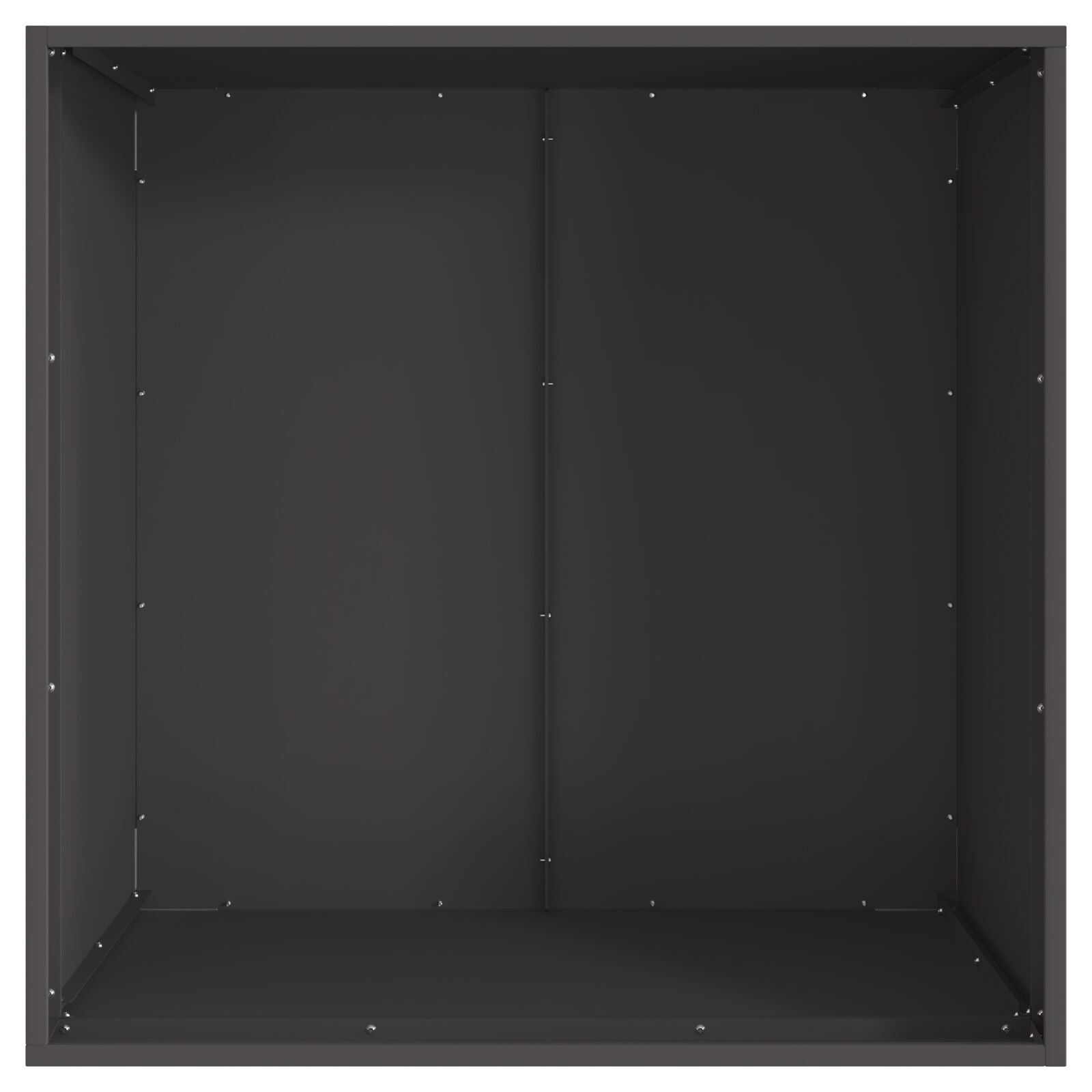 Fyrfadssten Sort 80x80x43 cm i Stål
