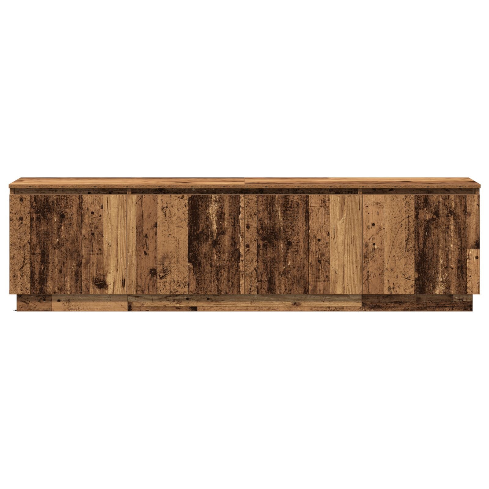 TV Skab med LED Gammelt Træ 180x38x49 cm Konstrueret Træ