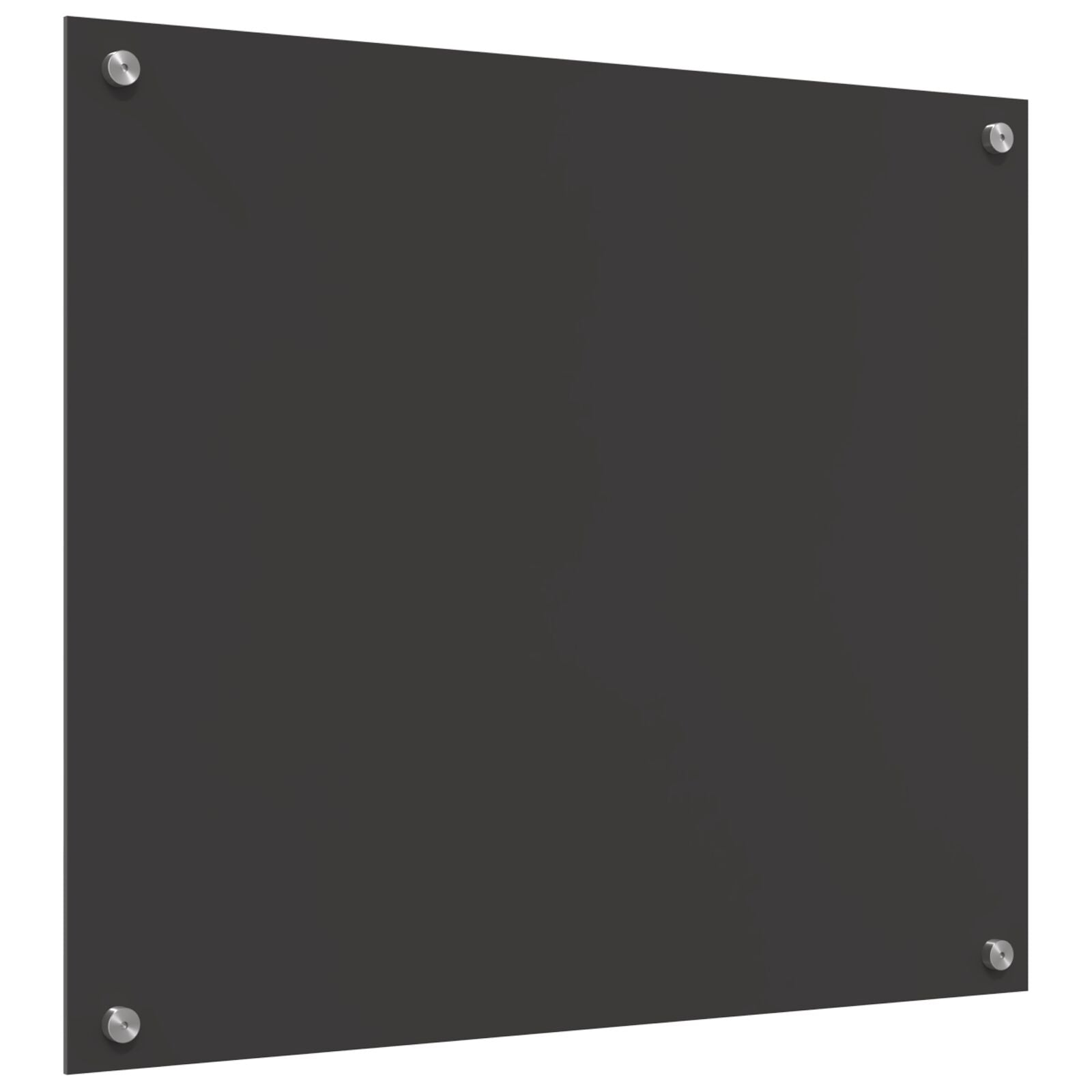 Køkken Backsplash Mørkegrå 70x60x0,6 cm Hærdet Glas
