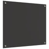 Køkken Backsplash Mørkegrå 70x60x0,6 cm Hærdet Glas