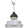 Indbygningsspotlights 12 stk Firkant GU10 Sølv 91x91 mm