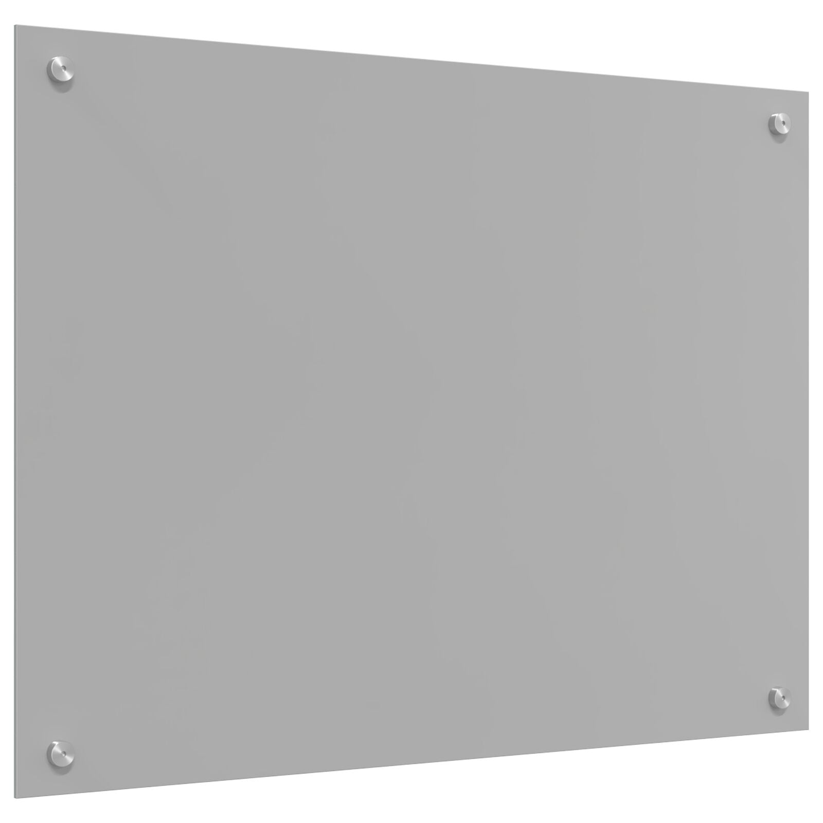 Køkken Backsplash Lysegrå 80x60x0,6 cm Hærdet Glas