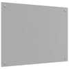 Køkken Backsplash Lysegrå 80x60x0,6 cm Hærdet Glas