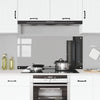 Køkken Backsplash Mørkegrå 120x60x0,6 cm Hærdet Glas