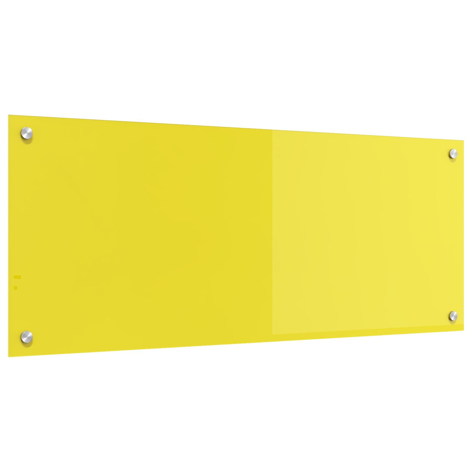 Køkken Backsplash Gul 100x40x0.6 cm Hærdet Glas