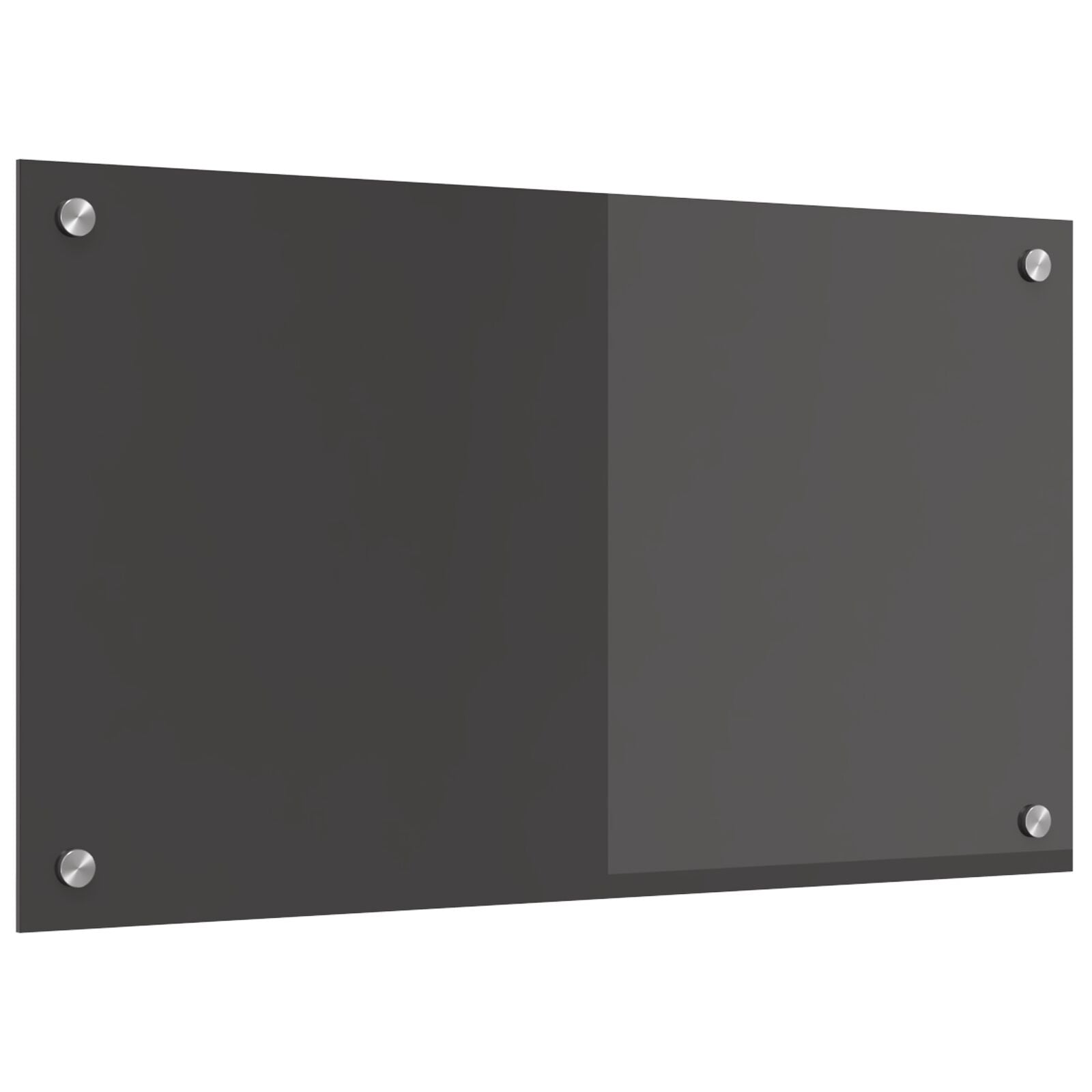 Køkken Bagbeklædning Mørkegrå 70x40x0,6 cm Hærdet Glas