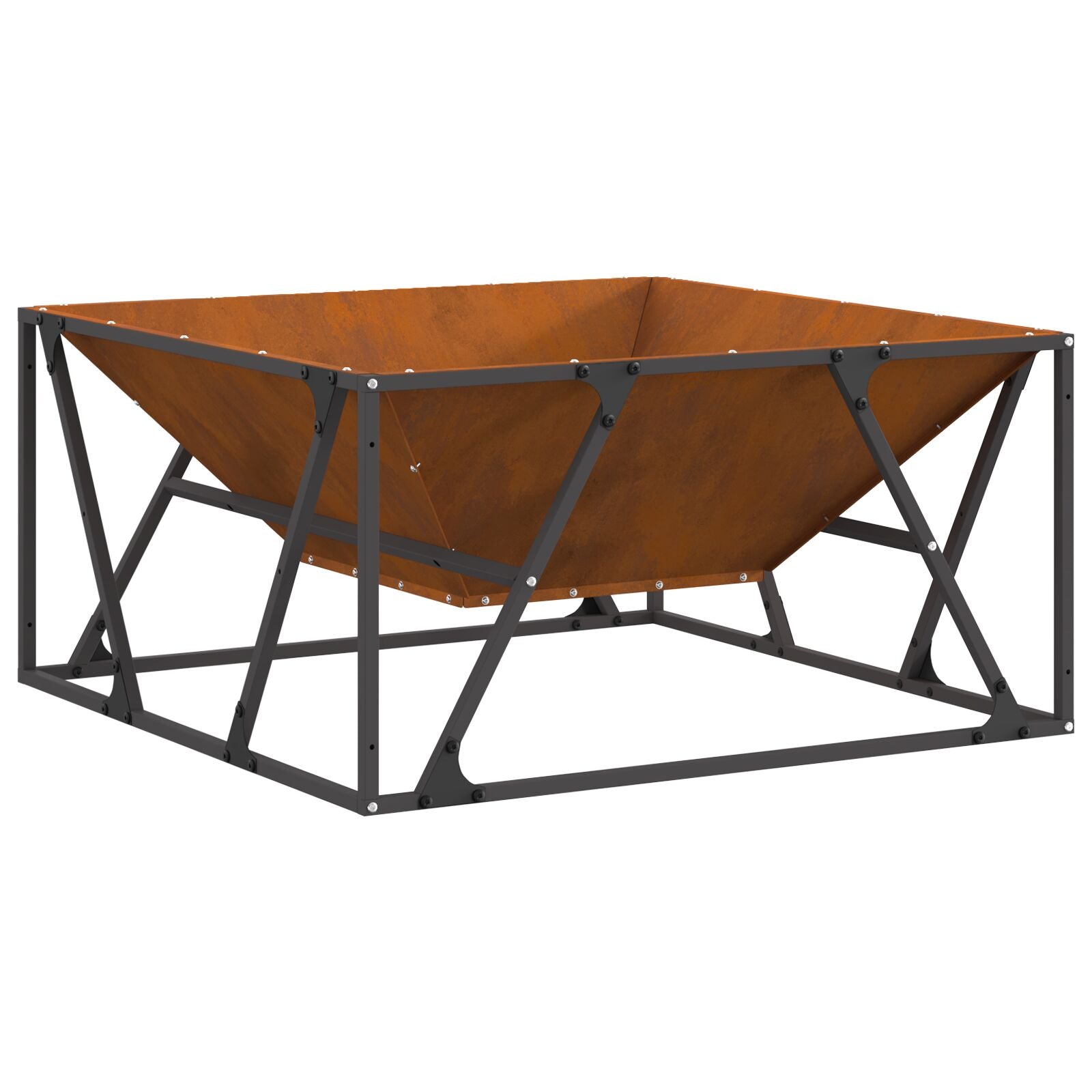 Fyrfadslys Square 80x80x40 cm Vejrbestandigt Stål