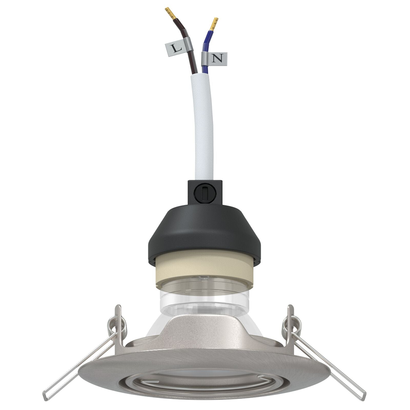 Lamper Sæt med 24 Sølv Aluminium 9 cm Indbyggede LED-lamper