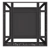 Fyrfadslys Sort 80x80x30 cm Stål