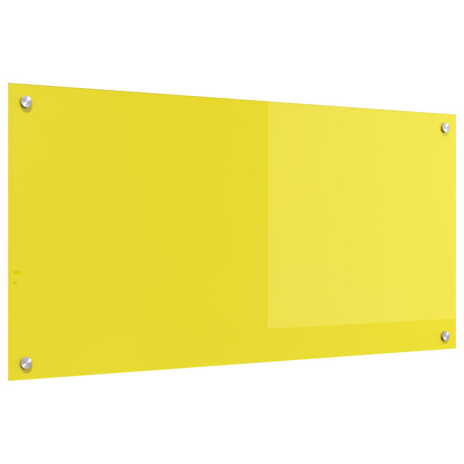 Køkken Backsplash Gul 100x50x0,6 cm Hærdet Glas