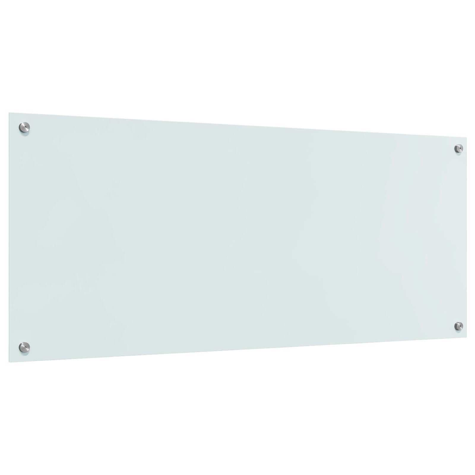Køkken Backsplash Hvid 120x50x0,6 cm Hærdet Glas