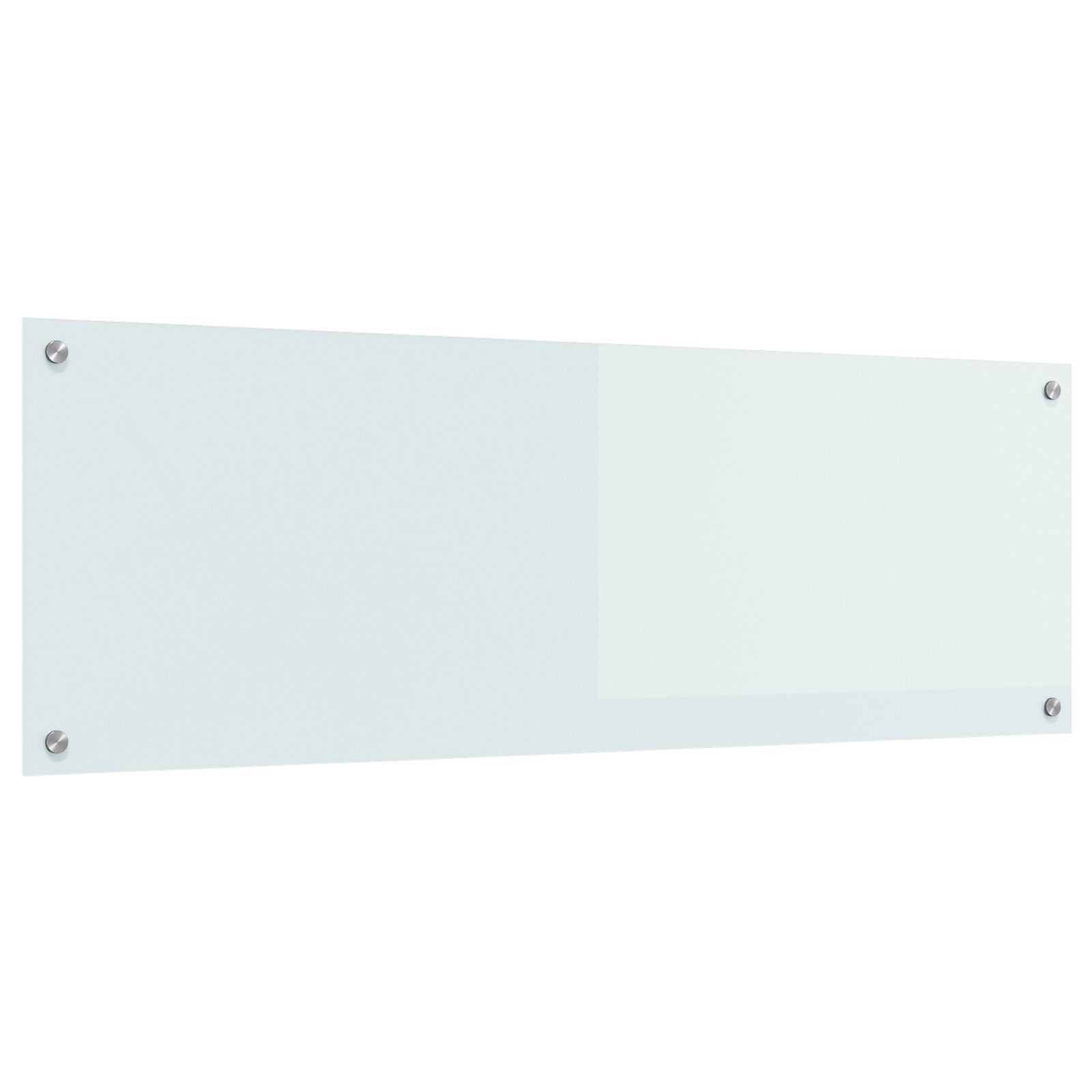 Køkken Backsplash Hvid 120x40x0,6 cm Hærdet Glas