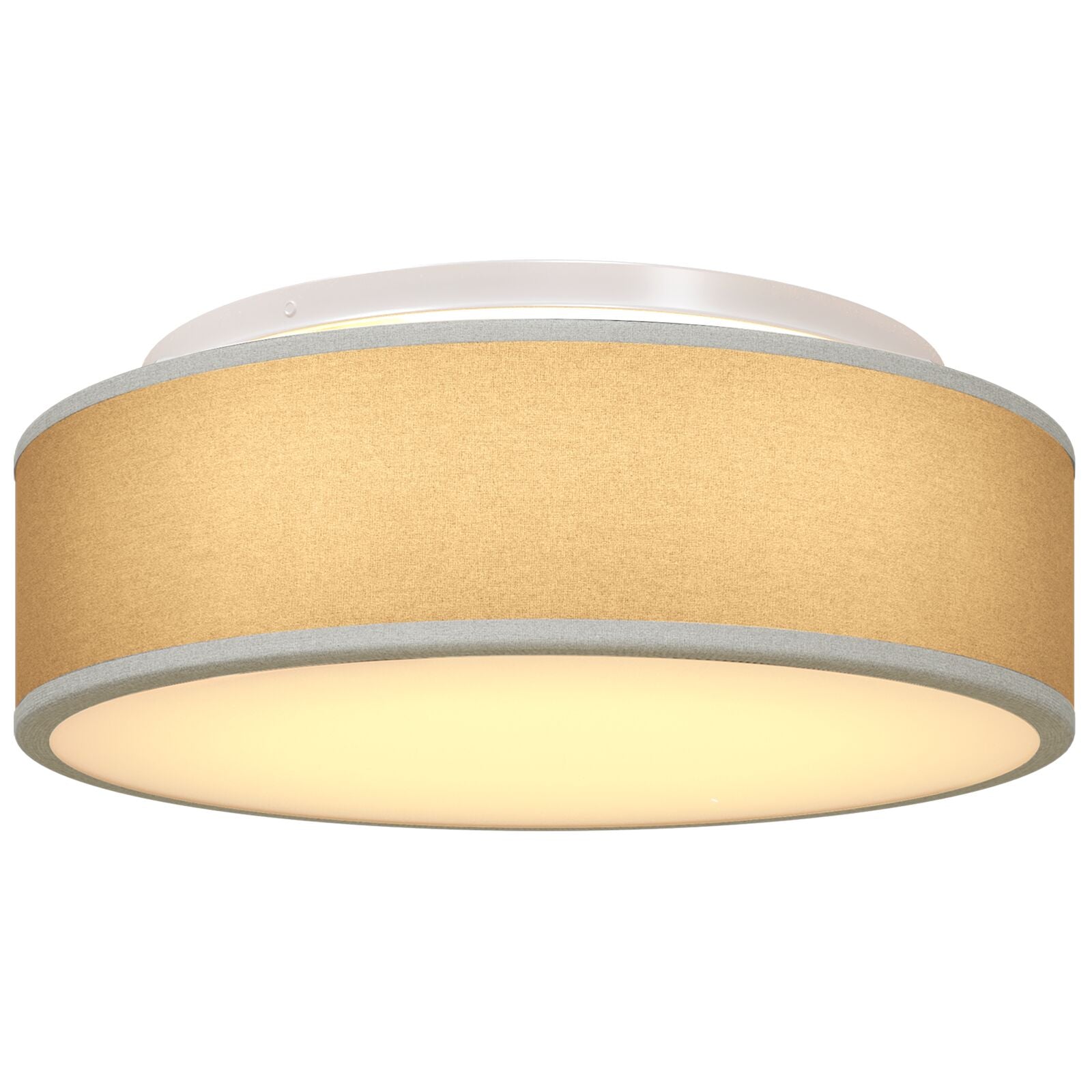 Loftlys Flush Mount Grå Ø 38 cm Stof E27