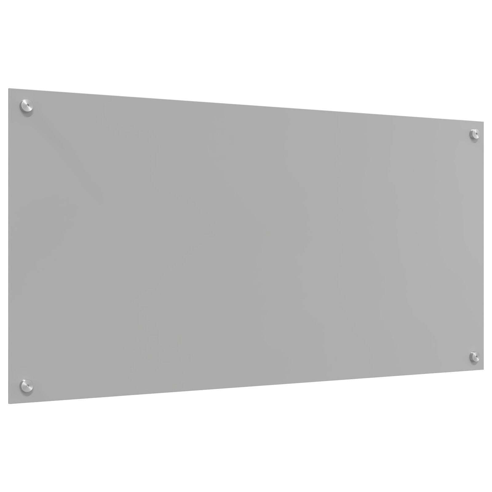 Køkken Backsplash Lys Grå 100x50x0,6 cm Hærdet Glas