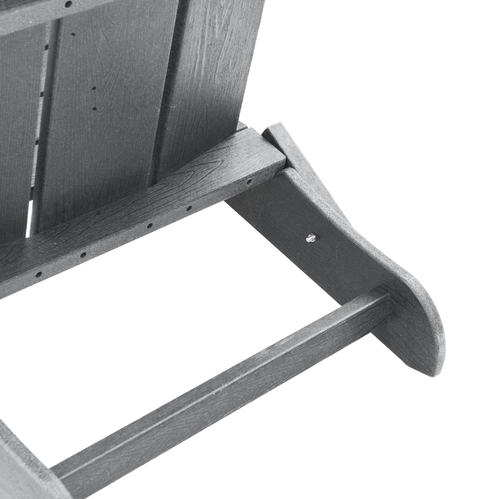 Foldbar Adirondack Stol Lysegrå 74.5 x 80.5 x 90cm Plastik
