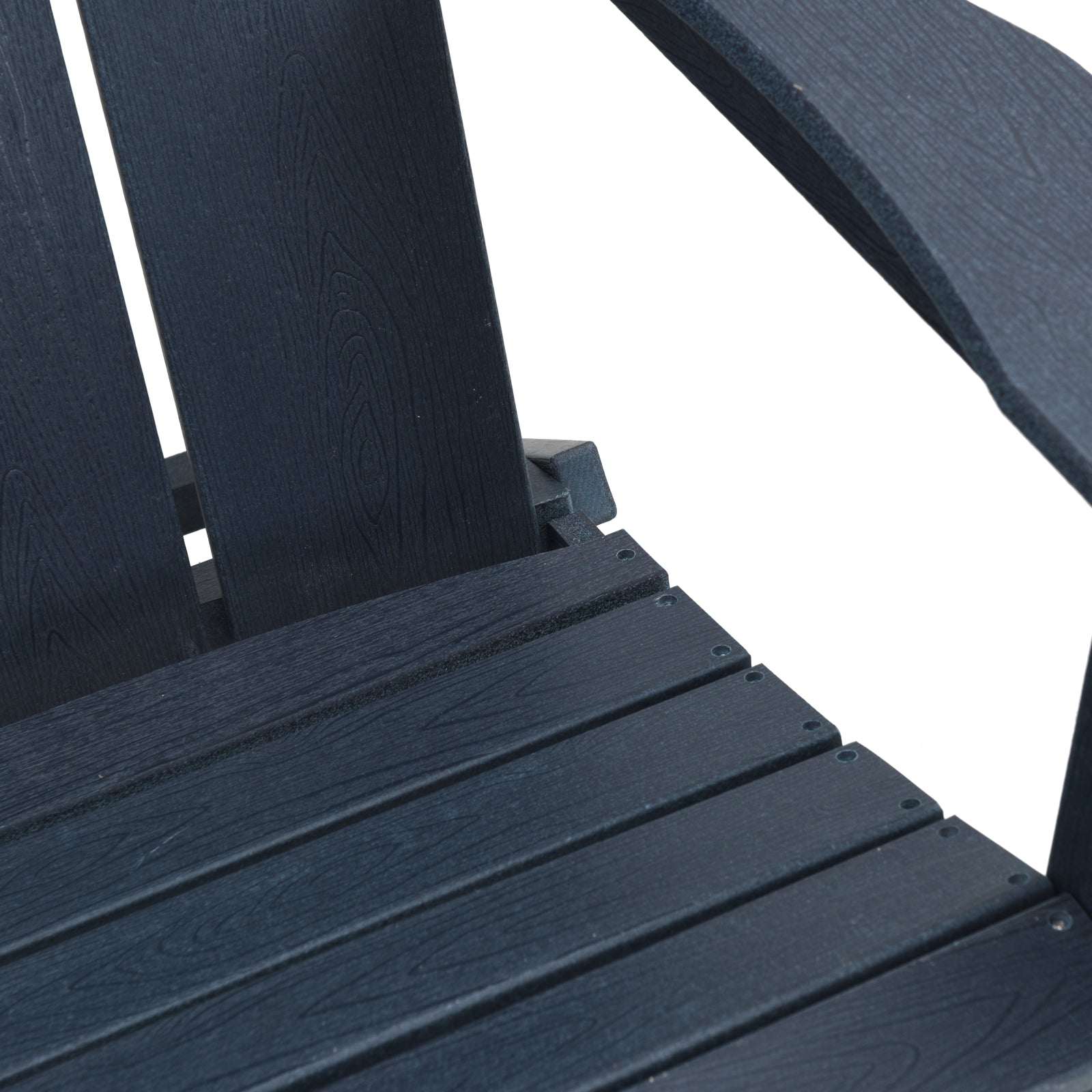 Foldbar Adirondack Stol Marineblå 74.5 x 80.5 x 90cm Plastik