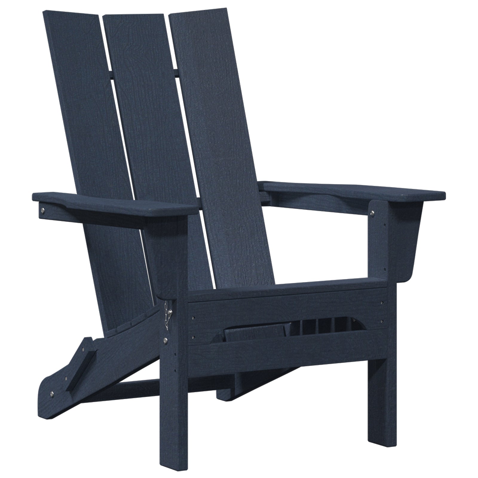 Foldbar Adirondack Stol Marineblå 74.5 x 80.5 x 90cm Plastik
