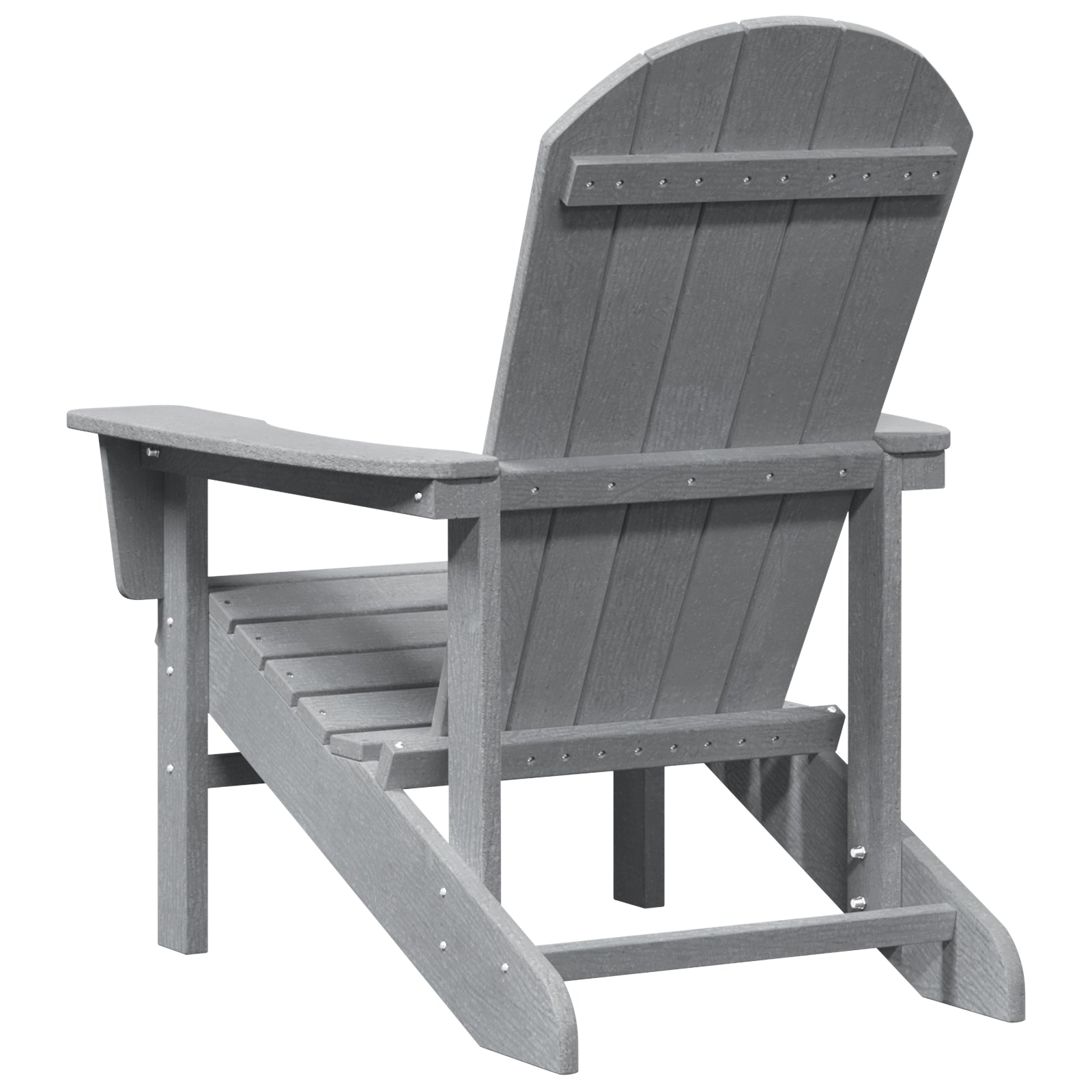 Adirondack-stol Lysegrå 74 x 82 x 92cm Plastik
