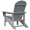 Adirondack-stol Lysegrå 74 x 82 x 92cm Plastik