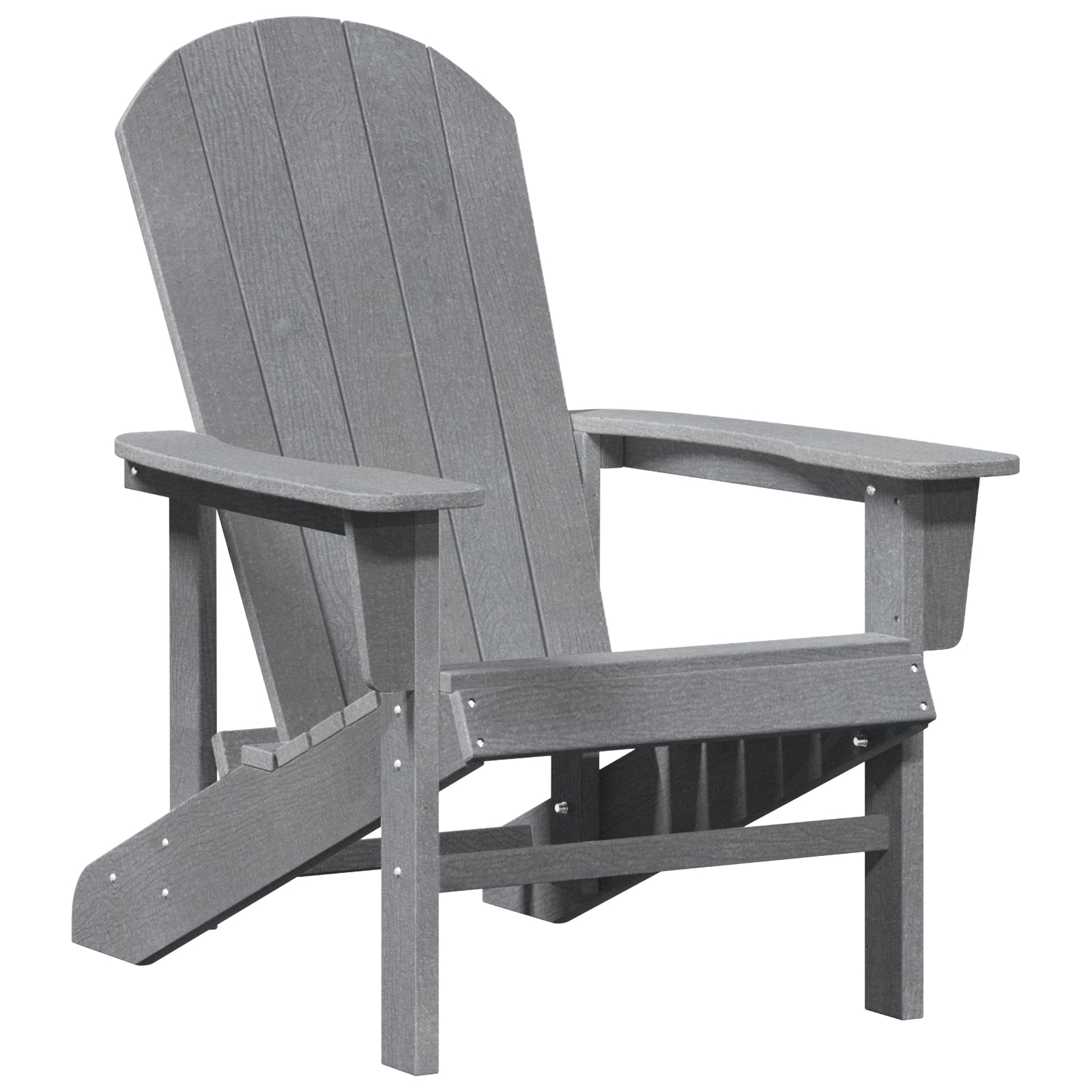 Adirondack-stol Lysegrå 74 x 82 x 92cm Plastik