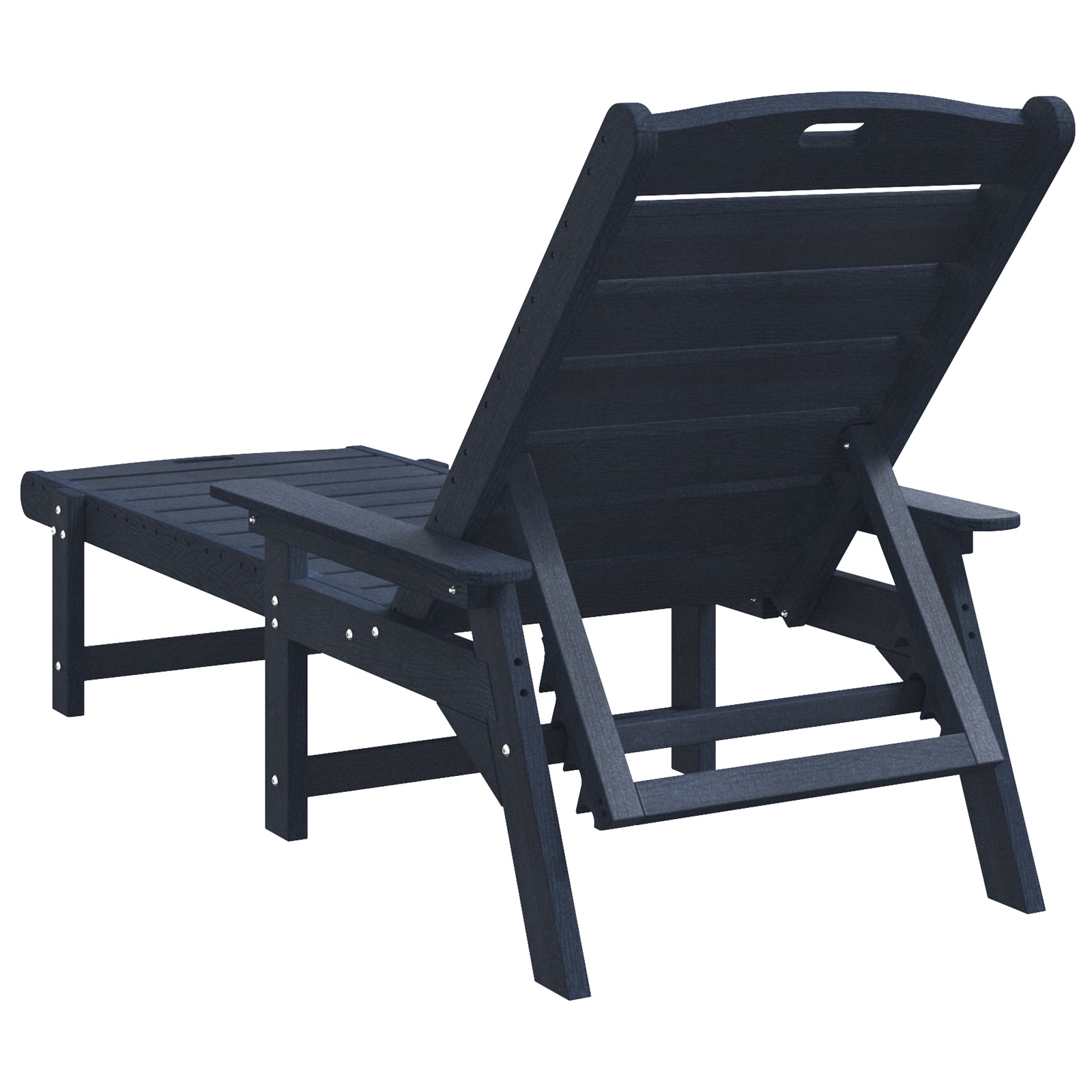 Solstol med pude Marineblå 73.5 x 92 x 90cm Plastik