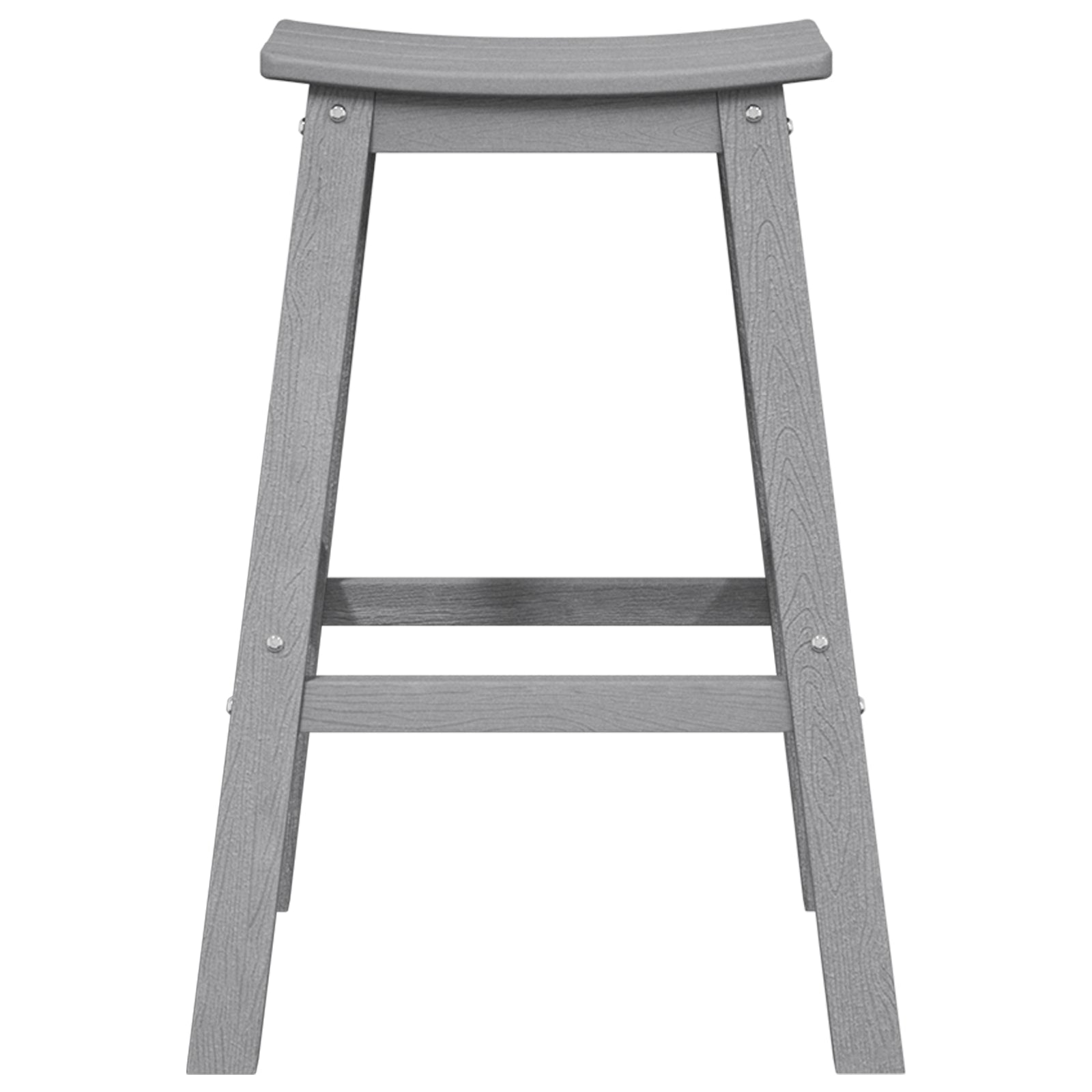 Barbænk 2 pcs Lysegrå 52 x 43 x 73.5cm Plastik
