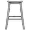 Barbænk 2 pcs Lysegrå 52 x 43 x 73.5cm Plastik