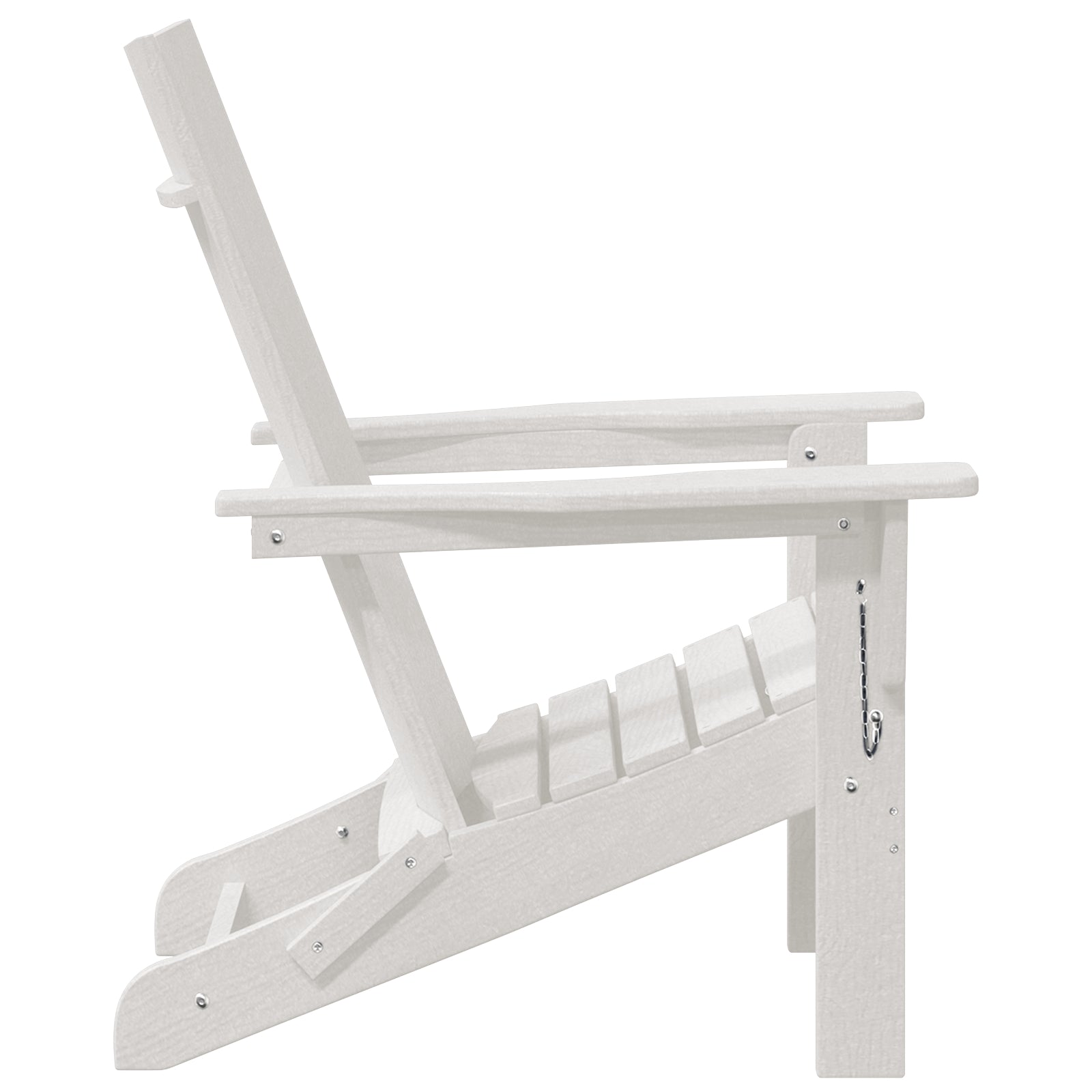 Foldbar Adirondack Stol Hvid 74.5 x 80.5 x 90cm Plastik
