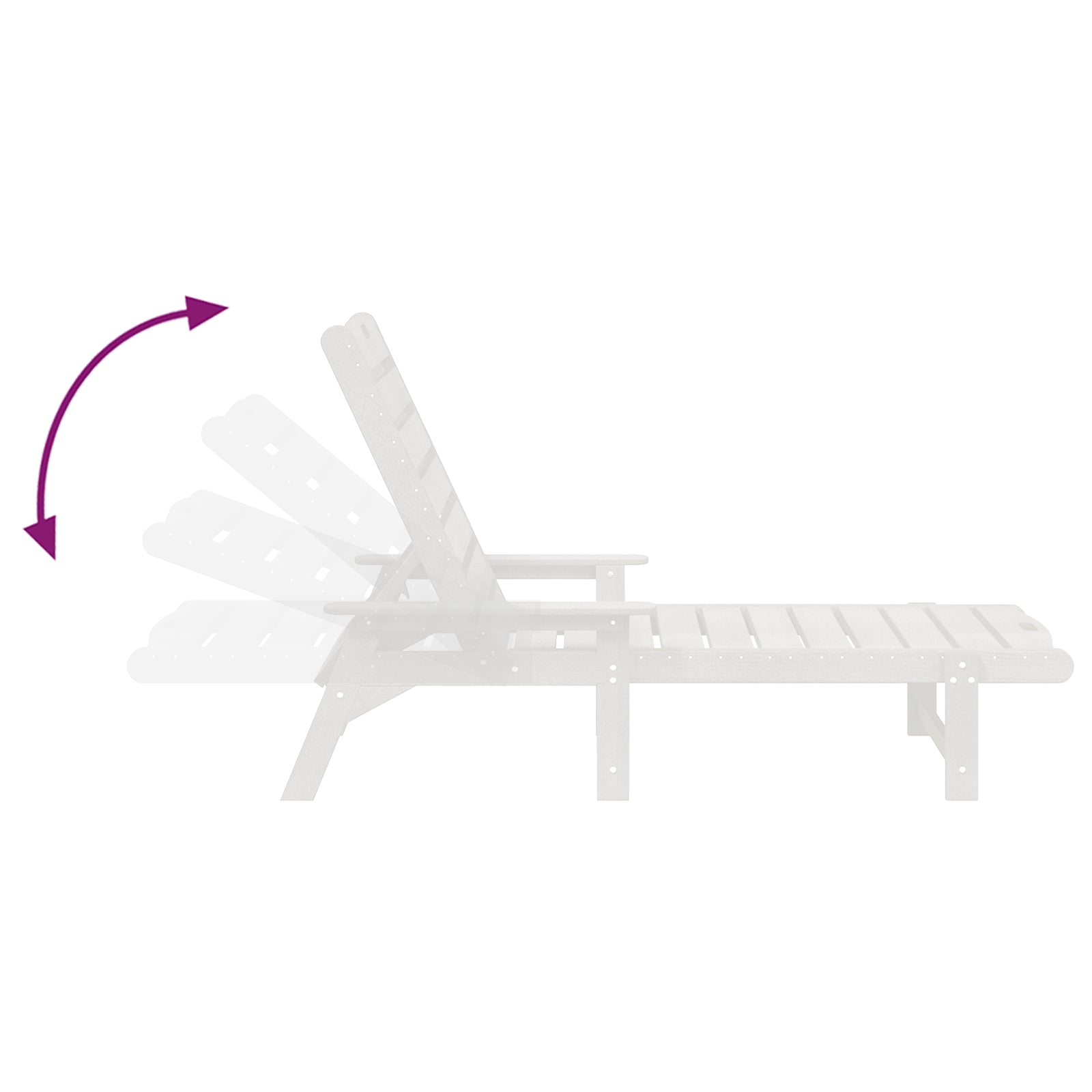 Solstol Hvid 73.5 x 92 x 90cm Plastik