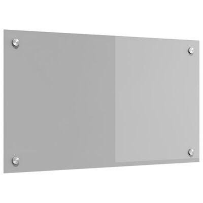 Køkken bagvæg Lysegrå 70 x 40 x 0.6 cm hærdet glas