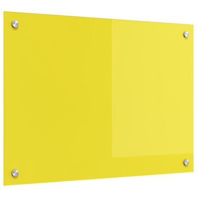 Køkken bagvæg Gul 70 x 50 x 0.6 cm hærdet glas