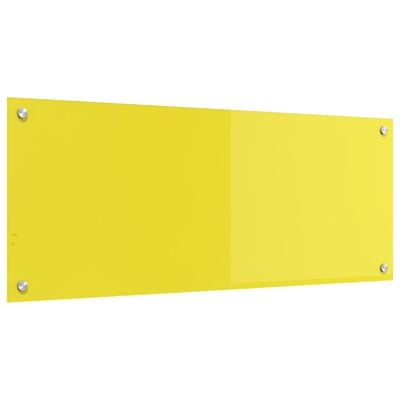 Køkken bagvæg Gul 100 x 40 x 0.6 cm hærdet glas