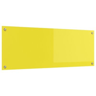 Køkken bagvæg Gul 110 x 40 x 0.6 cm hærdet glas