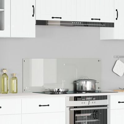 Køkken bagvæg Transparent 110 x 40 x 0.6 cm hærdet glas