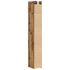 Slim opbevaringsskab med skuffe Gammelt træ 30 x 42.5 x 225 cm