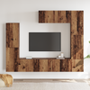 TV-møbelsæt 7 pcs Gammelt træ 80 x 30 x 30 cm Konstrueret træ