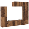 TV-møbelsæt 7 pcs Gammelt træ 80 x 30 x 30 cm Konstrueret træ