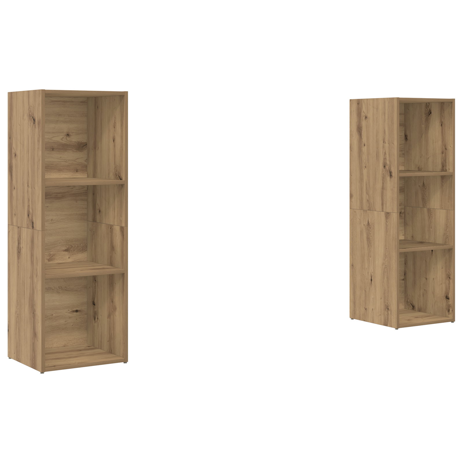TV-møbelsæt 2 pcs artisan eg 107 x 35 x 37 cm Konstrueret træ