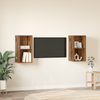 Væg TV Skab 2 pcs Gammelt træ 37 x 37 x 72 cm Konstrueret træ