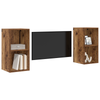 Væg TV Skab 2 pcs Gammelt træ 37 x 37 x 72 cm Konstrueret træ