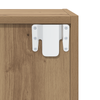 Væg TV Skab 2 pcs Artisan egetræ 37 x 37 x 72 cm