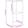 Væg TV Skab 2 pcs Artisan egetræ 37 x 37 x 72 cm