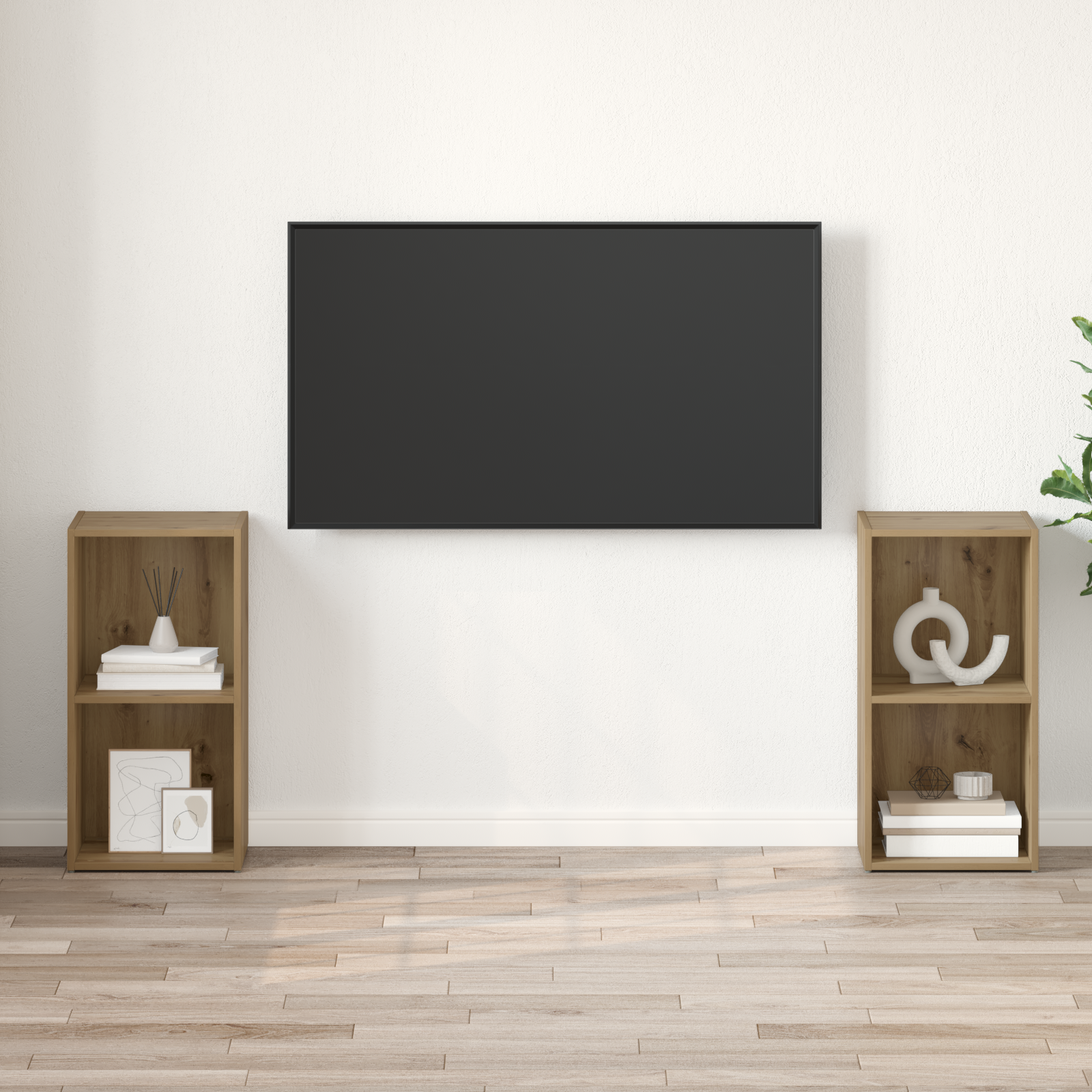 TV-møbelsæt 2 pcs artisan eg 72 x 35 x 36.5 cm Konstrueret træ