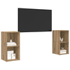 TV-møbelsæt 2 pcs artisan eg 72 x 35 x 36.5 cm Konstrueret træ