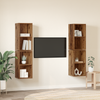 Væg TV Skab 4 pcs Gammelt træ 37 x 37 x 72 cm Konstrueret træ