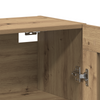 Væghængte skabe 2 pcs Artisan eg og Sort 69,5 x 34 x 90 cm